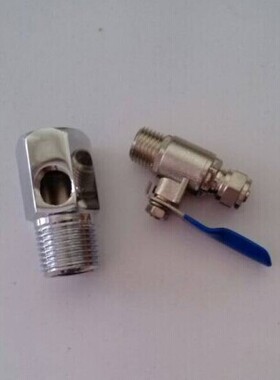 四分进水三通+二分金属球阀 家用净水器 净水机 纯水机配件 包邮