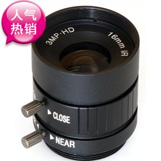 镜头定焦16mm手动光圈监控