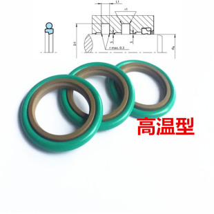 195.5 BSJ轴用斯特封STd180 6.3 180 8.1耐高温氟胶FKM 201