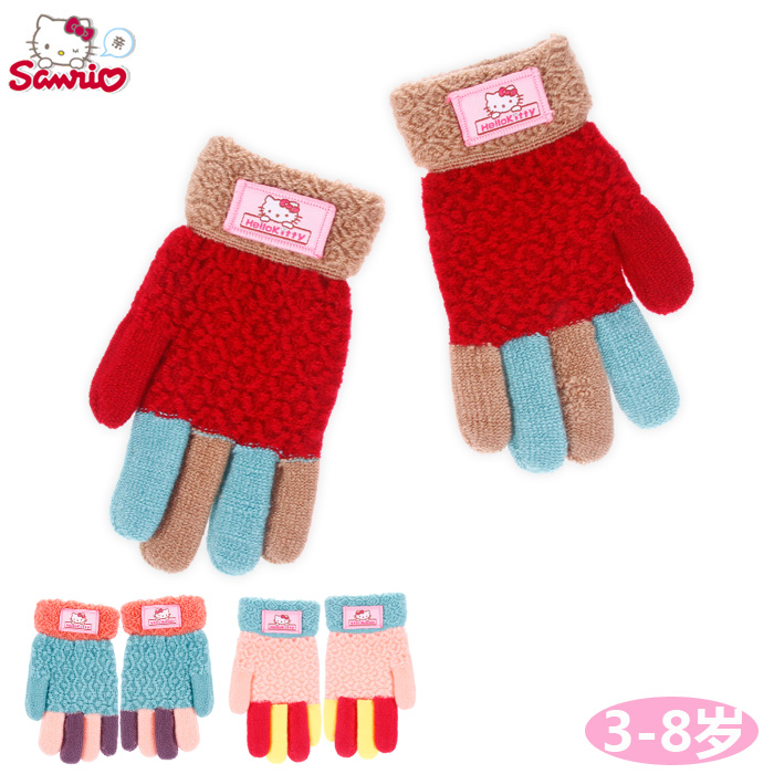 Gants pour fille HELLO KITTY en acrylique - Ref 2150217 Image 1