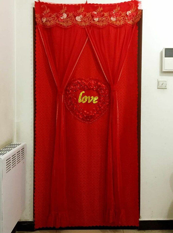 婚慶結婚大紅長門簾高檔布藝龍鳳刺繡紗簾新娘陪嫁愛心喜字門簾在類目 居家布藝, 窗簾門簾及配件, 門簾中 - 來自Buy2taobao.com提供專業的淘寶代購服務