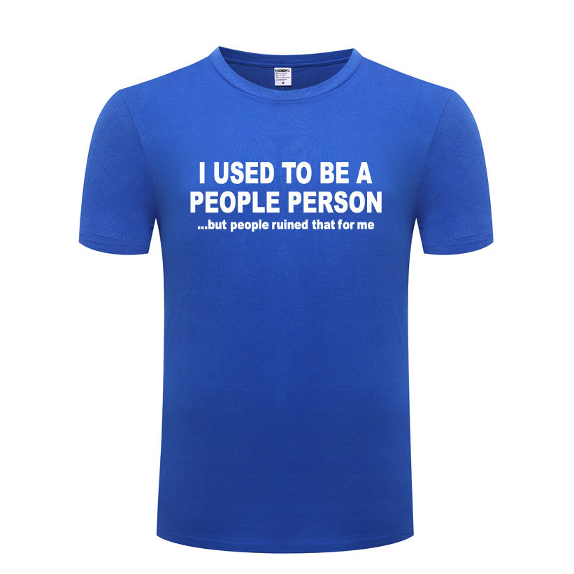 新奇创意男式短袖t恤 people person - slogan novelty joke gift