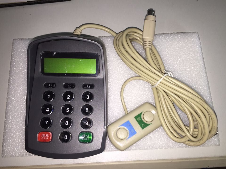 XK824小型密码键盘 键盘口 语音液晶密码输入器PS/2密码小键盘
