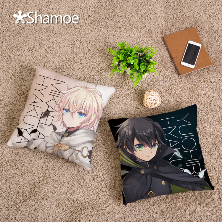 终结的炽天使米迦尔优一郎柊筱娅克鲁鲁动漫周边抱枕方枕毛绒玩偶