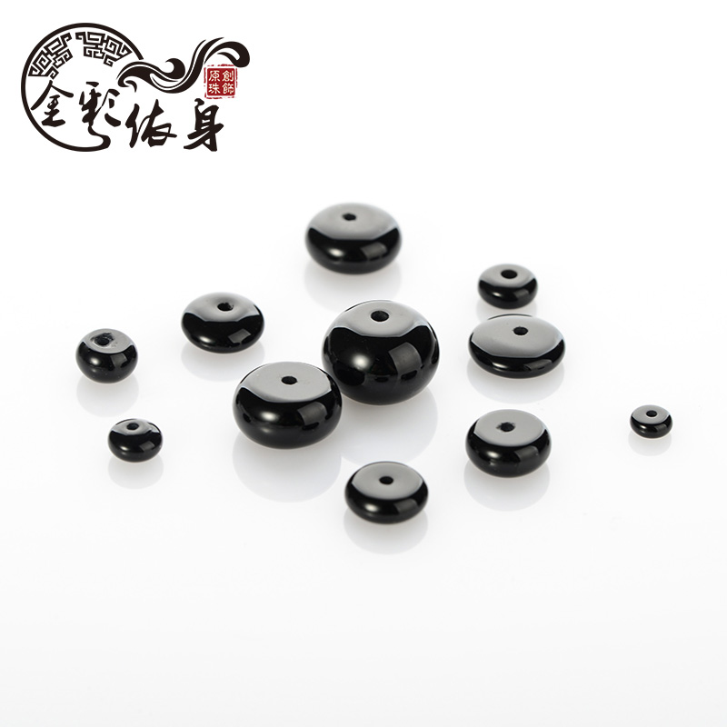 黑玛瑙手串金刚星月菩提算盘珠