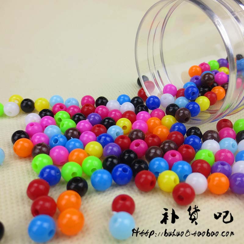 芭比亚克力实色糖果珠