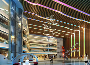 姜峰设计南京商场CAD施工图高清效果图商场购物中心商业综合体