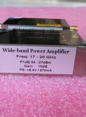 美国进口 17-20GHz 24-27dBm SMA 射频微波中功率放大器