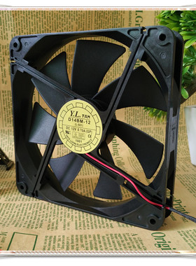 包邮 悦伦/耐福14cm 14厘米14025 双滚珠 2Pin 电源风扇 D14BH-12