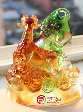 琉璃摆件商务朋友生日礼品名片夹