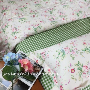 出口外贸碎花床单田园床品全棉纯棉床单清新春夏床上全棉四件套