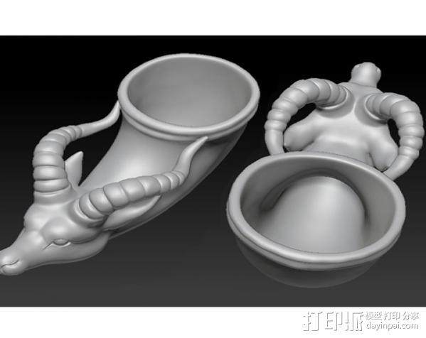 兽首杯3d打印立体图stl圆雕浮雕图精雕图电脑雕刻图石雕图三维图,商务/设计服务,设计素材/源文件,淘宝优惠券,粉丝福利购,淘宝优惠卷