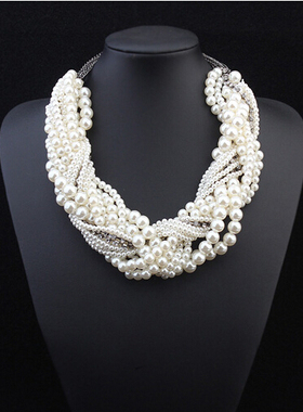 项链配饰女短款韩版礼服配饰夸张