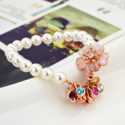 Mu-Mu-Japan Korea fashion flower faux Pearl Korea fashion sweet bracelet women''s cherry blossom drunk birthday gifts