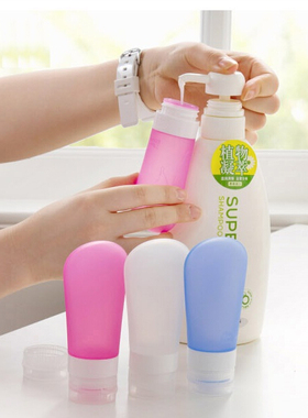 旅行用品软体硅胶小瓶分装软沐浴露洗发水乳液空瓶防漏分装瓶