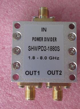 SHWPD2-1880S 1.8-8GHz WIFI 测试 一分二 2.4G 5.8G 射频功分器