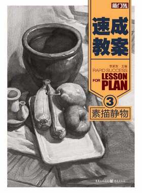 速成教案3素描静物 李家友著 美术素描速写教材 素描静物临摹书 素描入门基础教程书籍 绘画美术写生教程 高考艺考联考 临摹写生