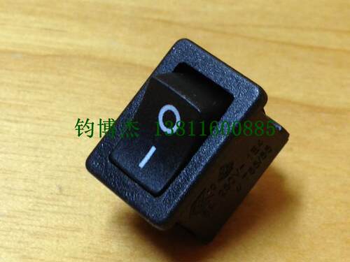 台湾原装正品【JEC 捷笙】船型开关2脚 黑色翘班开关JS-606