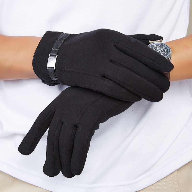 Gants pour homme      en velours - Ref 2781421 Image 1