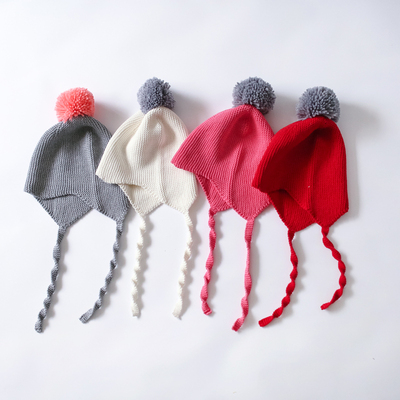 e.mirreh秋冬儿童纯棉针织帽薄款