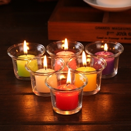 创意香薰蜡烛玻璃杯烛台求婚表白生日烛光晚餐浪漫蜡摆图
