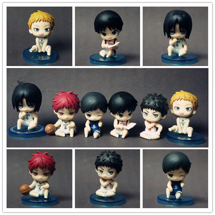 万代黑子的篮球坐姿扭蛋现货手办