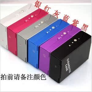 包邮男士自动翻盖20支装顶好烟盒 创意超薄铝合金烤漆烟壳套金属