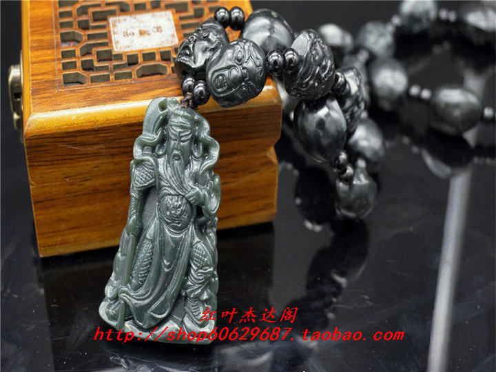 吊坠关公十八罗汉男士天然和田玉