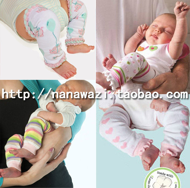 日单babylegs新生婴儿男宝女宝全棉柔软松口袜套有机棉护膝护腕