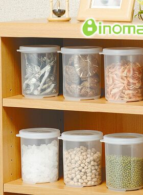 inomata日本圆形透明塑料保鲜盒