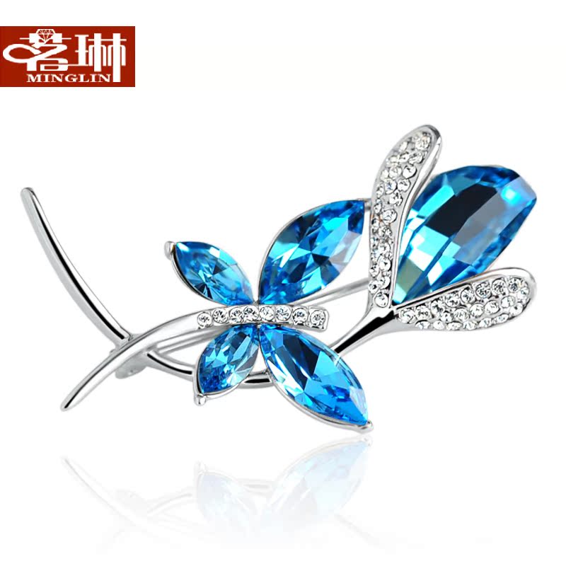 Broche femme en cristal autrichien - Ref 1187779 Image 1