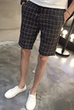A003-K171-P20新款男装格子休闲短裤酒店风街拍涤99%，男装休闲裤，电商A003