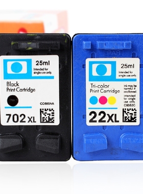 WonderTec兼容HP J3500墨盒 惠普打印机墨盒J3606 702 22xl墨盒Officejet j3508 J3600 J3608 5508 J3500墨水