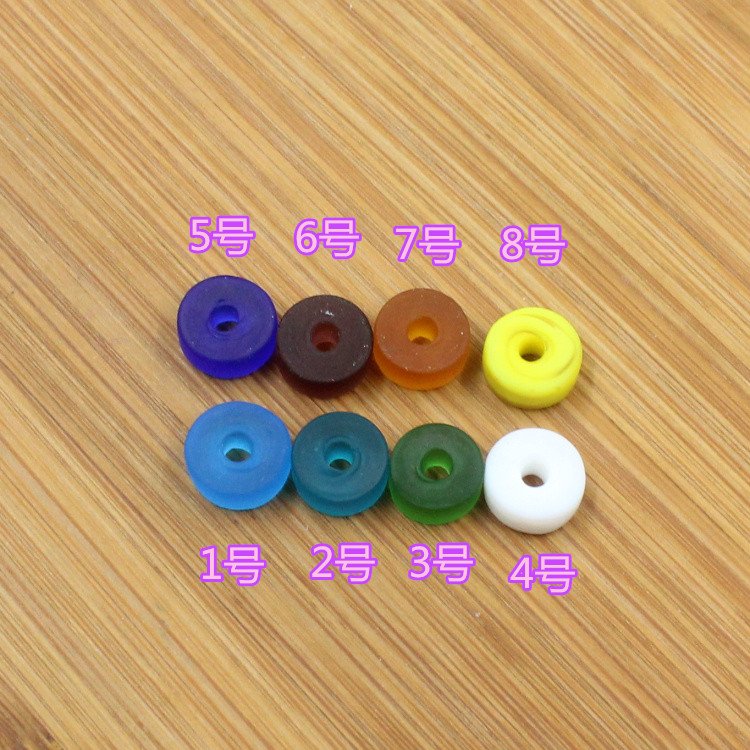 手工老琉璃珠直边桶珠 复古磨砂隔片散珠子 diy佛珠佛牌配件配饰