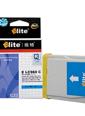 埃特（Elite） E LC960 青色墨盒 适用兄弟MFC-3360C/230C/240C