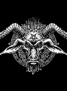 黑金属 暗黑 666 satan 挂旗 画布 黑金属 暗黑 666 两个包邮定制