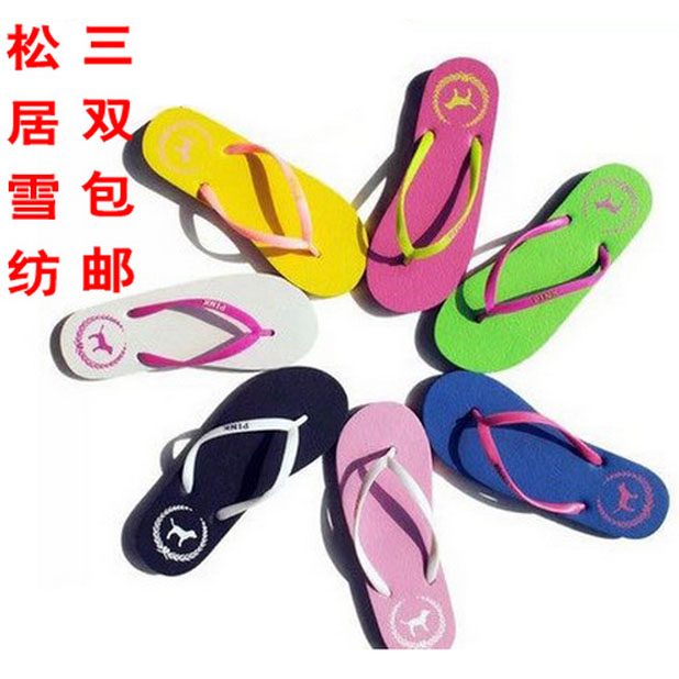 糖果色欧美风情侣浴室沙滩凉拖鞋
