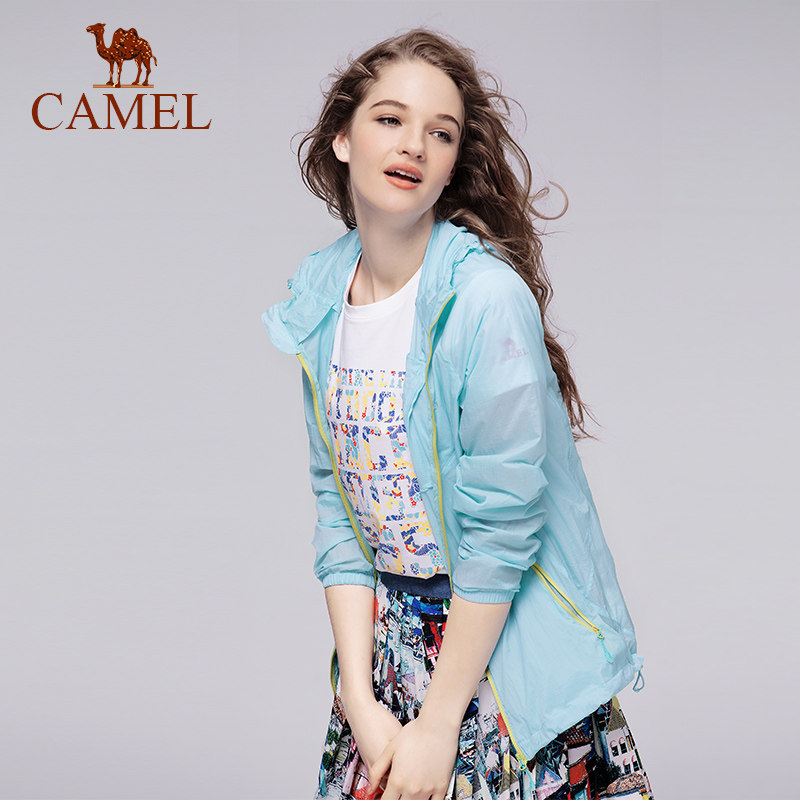 【非卖品】【断码清仓】CAMEL骆驼户外女款皮肤风衣春夏防风舒服