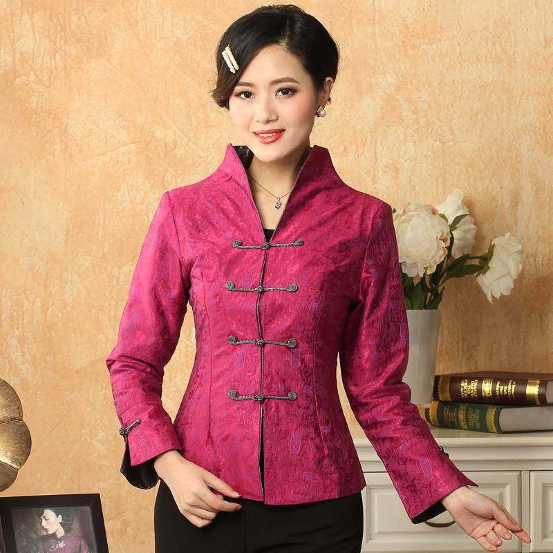 正款米尼也唐装女中式夹袄女士汉服民族盘扣女装改良棉麻长袖上衣