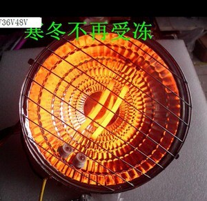 电动车冬季取暖器48V电暖送快递电动汽车60V电三轮带棚车72取暖器