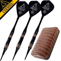 Bộ phi tiêu phi tiêu chuyên nghiệp CUESOUL màu đen chính hãng 蝎 kim phi tiêu mềm 18 g chuyên nghiệp HX-02 - Darts / Table football / Giải trí trong nhà phi tiêu