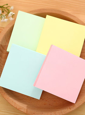 3*3黄色便利贴 自粘便条纸/便签纸 留言笺 N次贴 100张