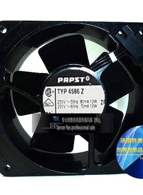 进口风机原装正品德国 TYP 4586Z AC230V 12CM 全金属耐高温风扇