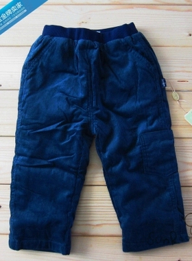 【4折】阳光鼠童装男童秋冬棉裤 灯芯绒夹棉长裤加厚保暖裤90码