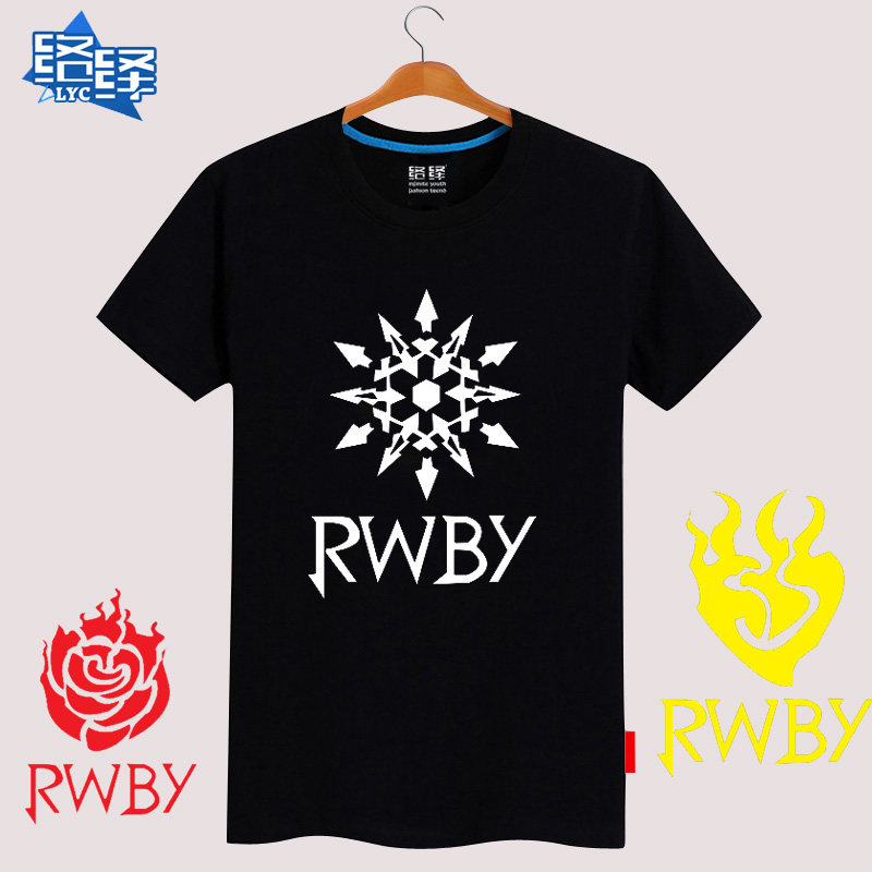 Flock rwby Four-color Wars ruby rose Weiss Schnee RWBY Cotton short-sleeved T-shirt half sleevein the Men's clothing, T-shirt  category - from Buy2taobao.com to provide professional Taobao agent buy service