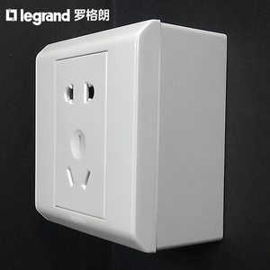 TCL罗格朗明装墙面墙壁明线家用明盒浴室卫生间五孔开关插座面板