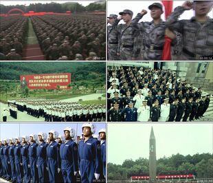 中国军队国旗下宣誓/士兵宣言/效忠党和人民高清实拍视频素材