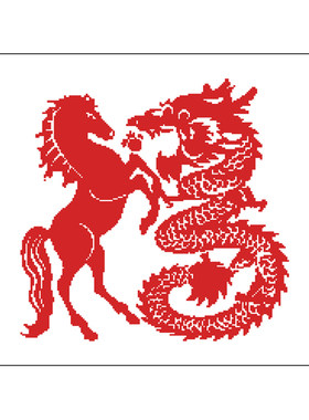 十字绣精准风印花十字绣