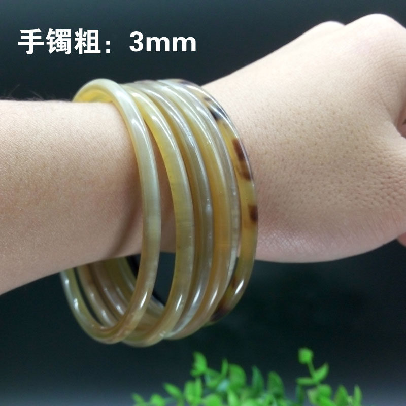 纯天然牦牛角手镯西藏手工饰品细手镯 三个包邮