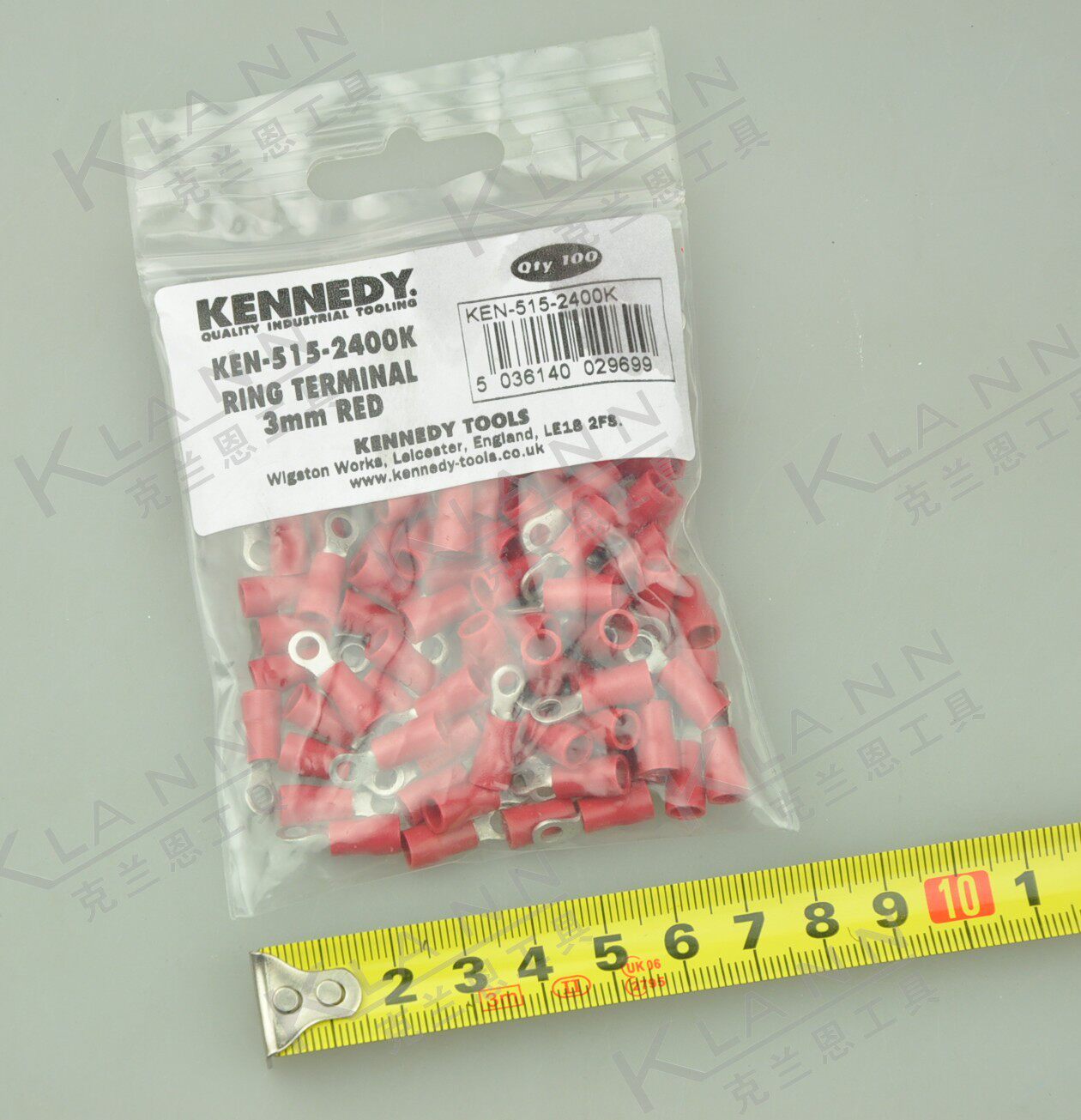 英国肯尼迪kennedy环形工业级接线端子ken-515-2400k电工辅料3mm